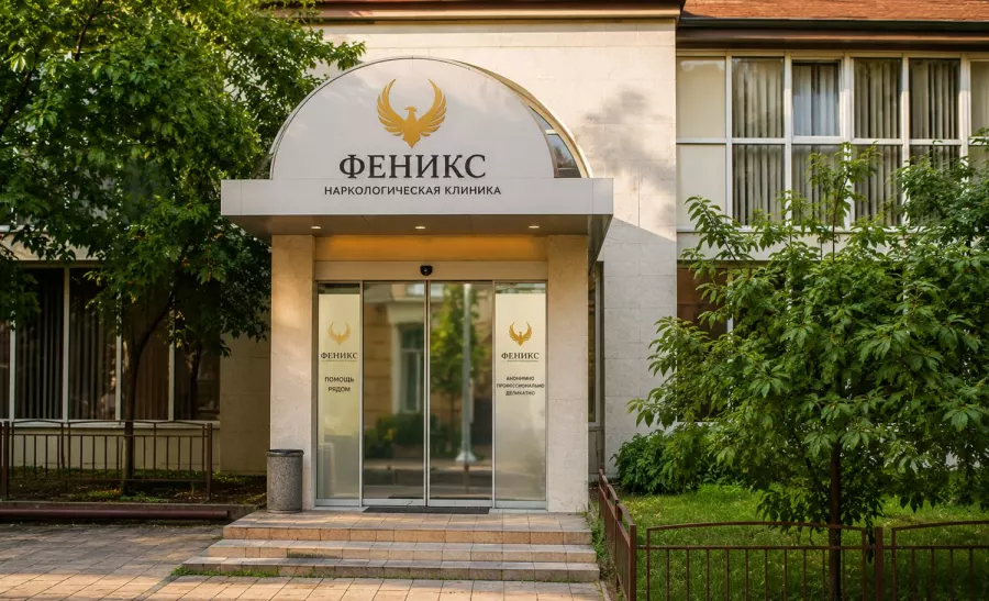 Вход в наркологическую клинику «Феникс» в Камышине